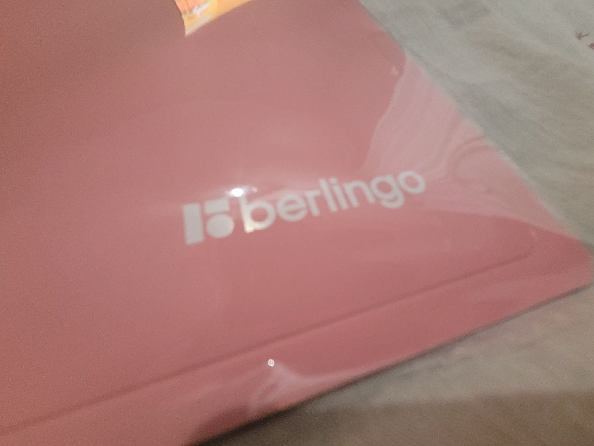 Różowy segregator berlingo