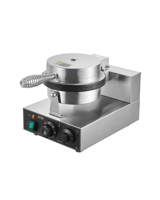 Elektryczna maszyna do lodów w rożkach , rurki z bitą śmietana