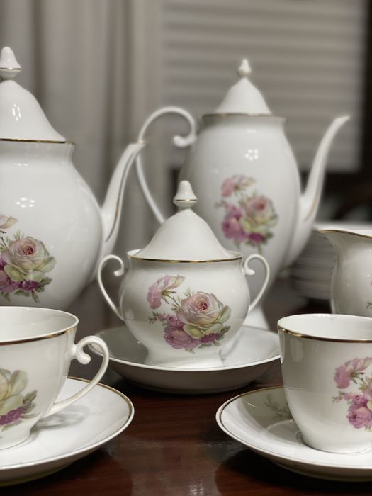 Serviço Jantar / Chá / Café Porcelana SPAL 12 Pessoas Completo Vintage