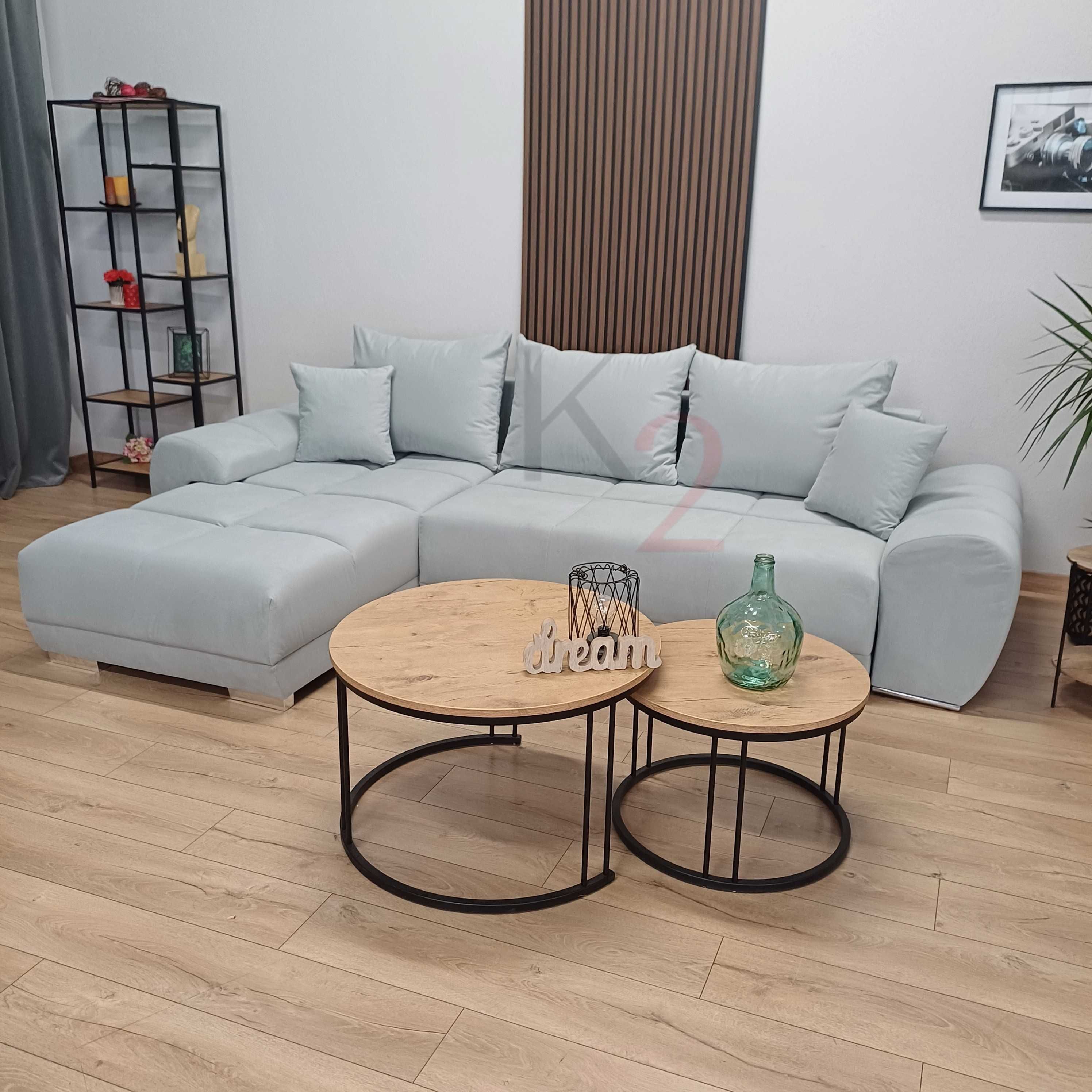 Narożnik  ALASKA Rogówka  Sofa Kanapa Łóżko Pikowana do salonu +GRATIS