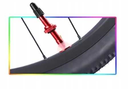 2x Zawory wentyle tubeless do kół Rowerowych MTB Tubeles CZARNE 40mm