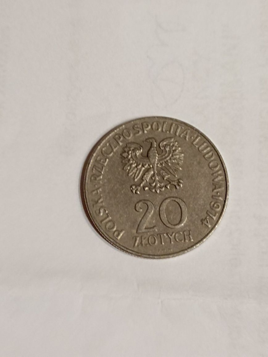 Moneta PRL 20zł,XXV LAT RWPG rok 1974
