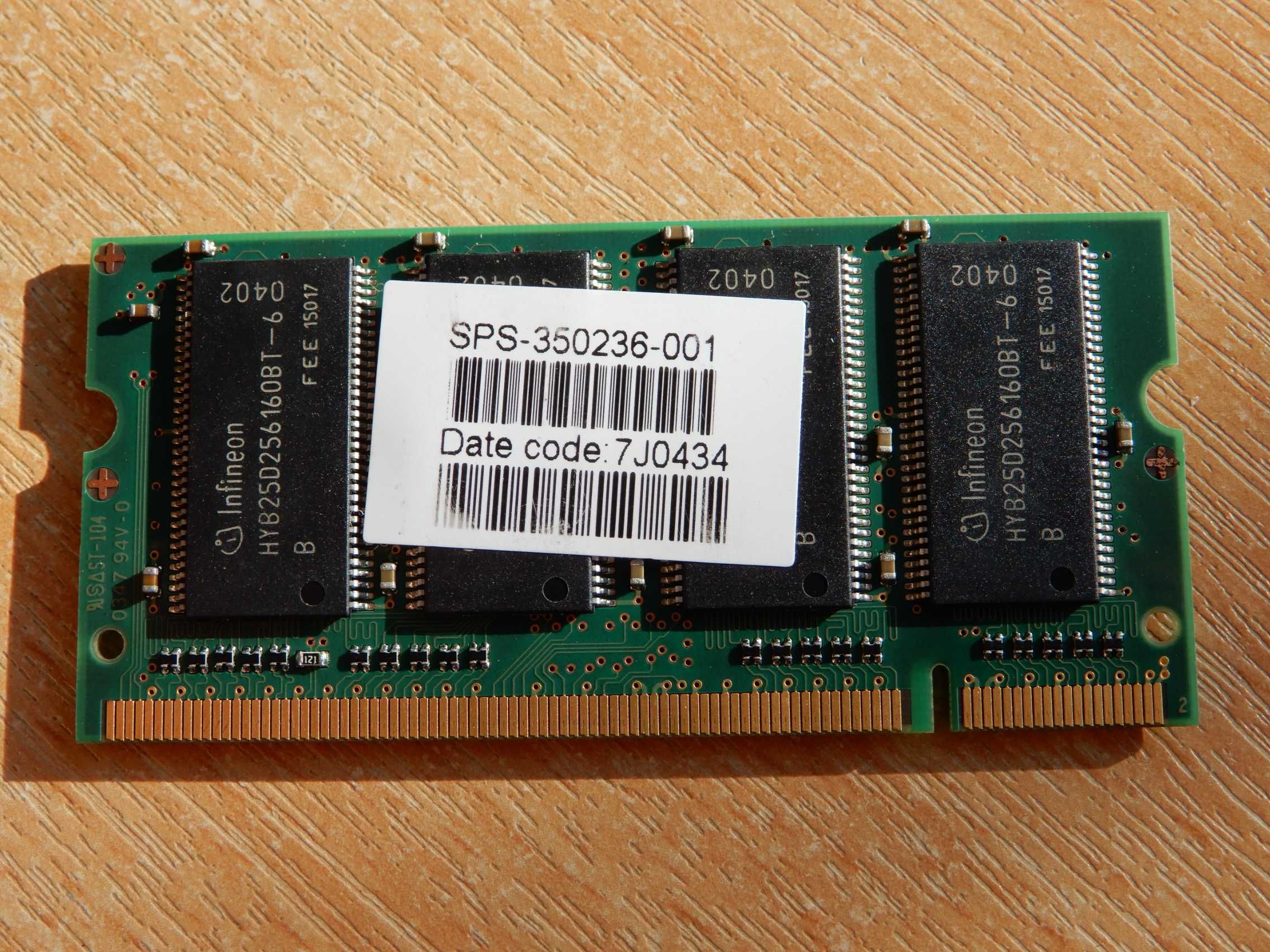 Pamięć Infineon 256MB DDR 333MHz PC2700