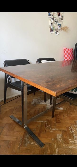 Mesa de escritório estilo Nórdico Vintage