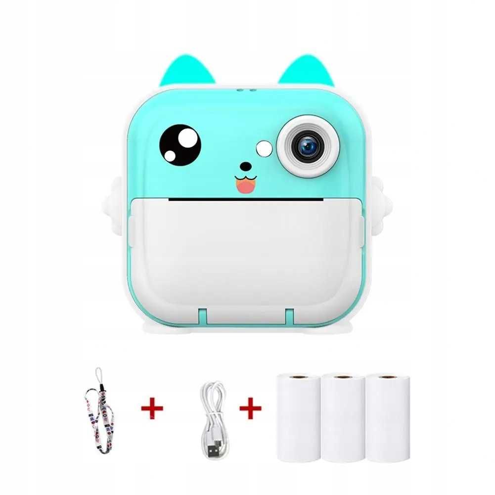 Mini drukarka i aparat 3w1 dla dzieci + gratisy – idealny prezent!