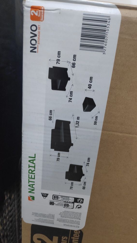 Conjunto de Jardim 4 Lugares + 1 Mesa com arrumação