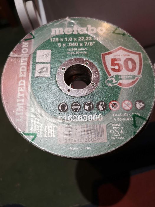 Tarcze do cięcia metalu 125 metabo 27szt