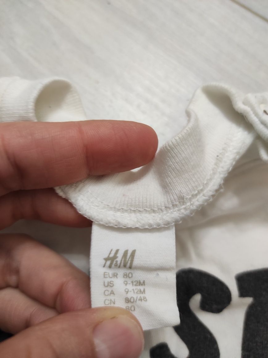 Bluzka z krótkim rękawem h&m r 80