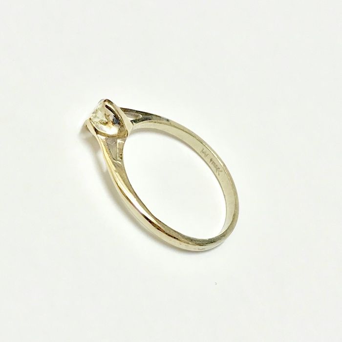 Złoty PIERŚCIONEK 14K BRYLANT 0.34ct inwestycja!