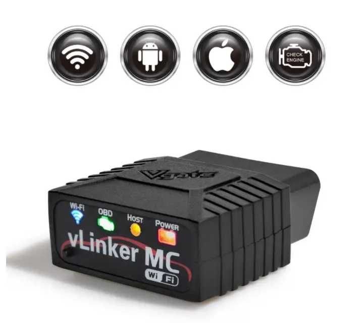 Сканер диагностический OBD2 VGate vLinker MC BT3.0\MC+ WiFi.