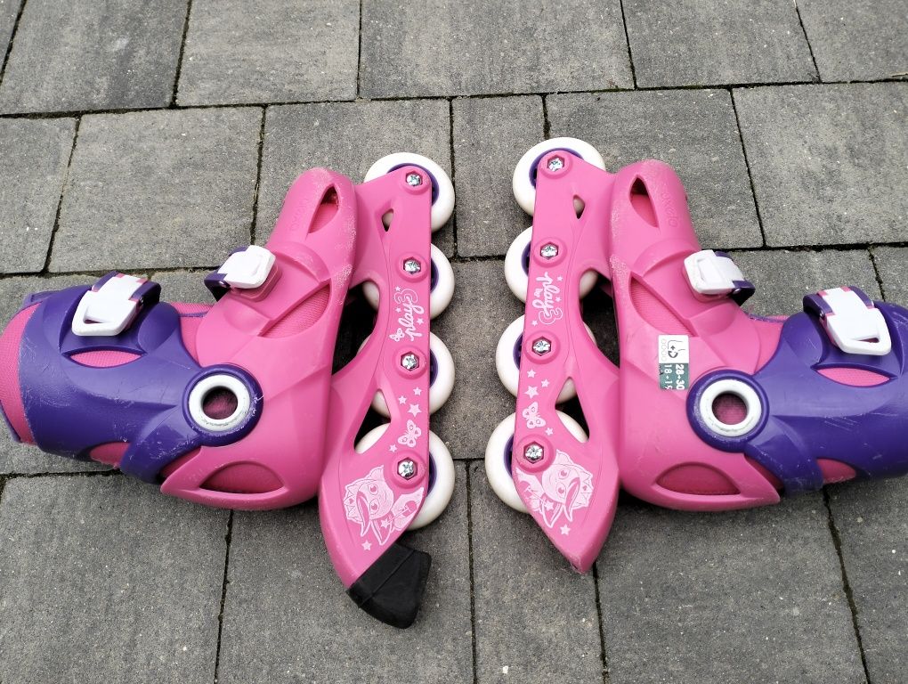 Rolki oxelo rozmiar 28-30 różowe
