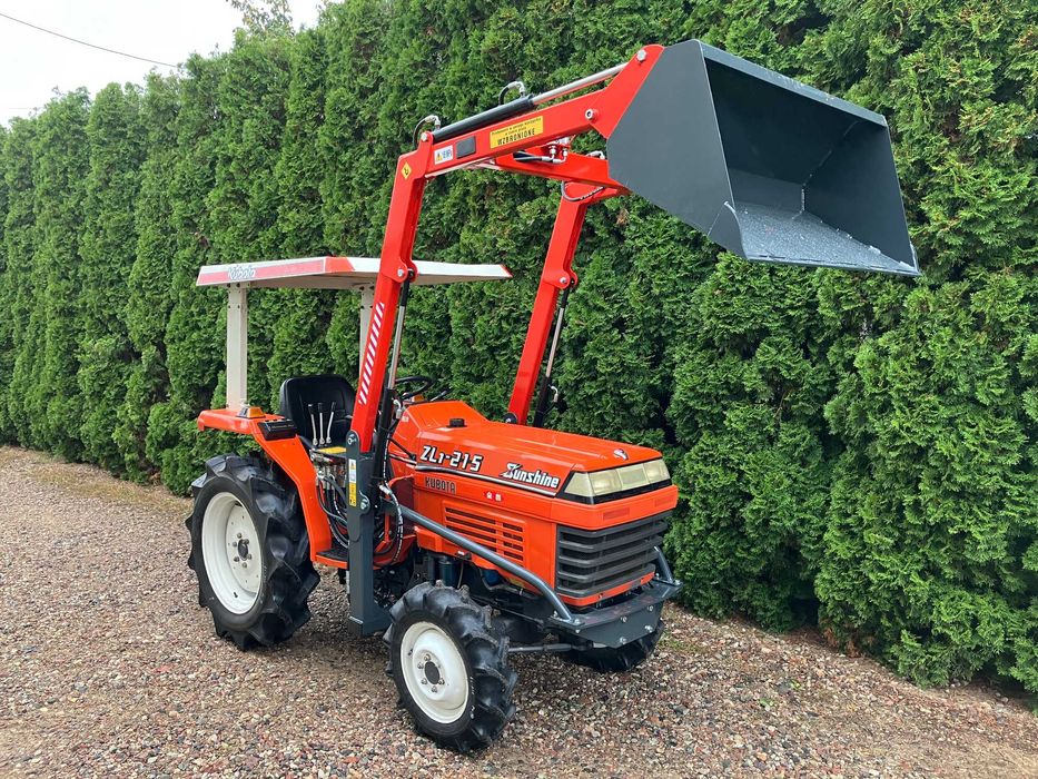 Mini Traktor Kubota L1 215 Rewers Wspomaganie Ładowacz Tur Ogrodniczy