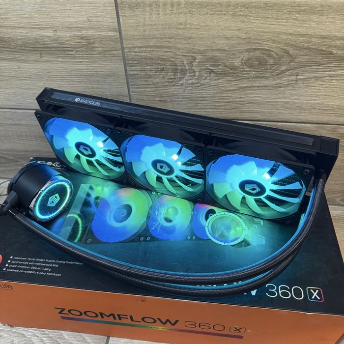 Водянка ID Cooling 360mm водяне охолодження, кулер