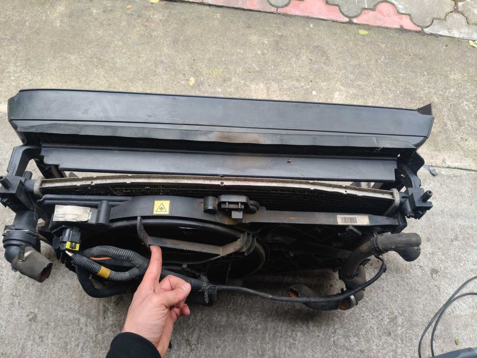 Chłodnice wentylator belka zderzaka Opel Combo D, Fiat Doblo II, 1.3D