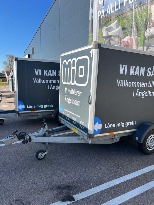 Przyczepka lekka z hamulcem najazdowym