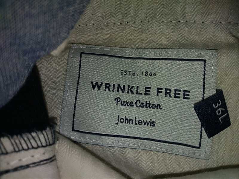 Czarne L Wrinkle Free Pure Cotton John Lewis klasyki męskie oldschool