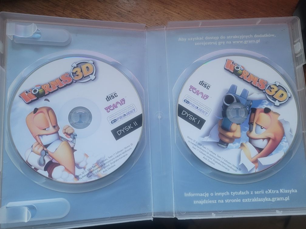 PC CD ROM Worms 3 D + bonus 2003 Team17 PL