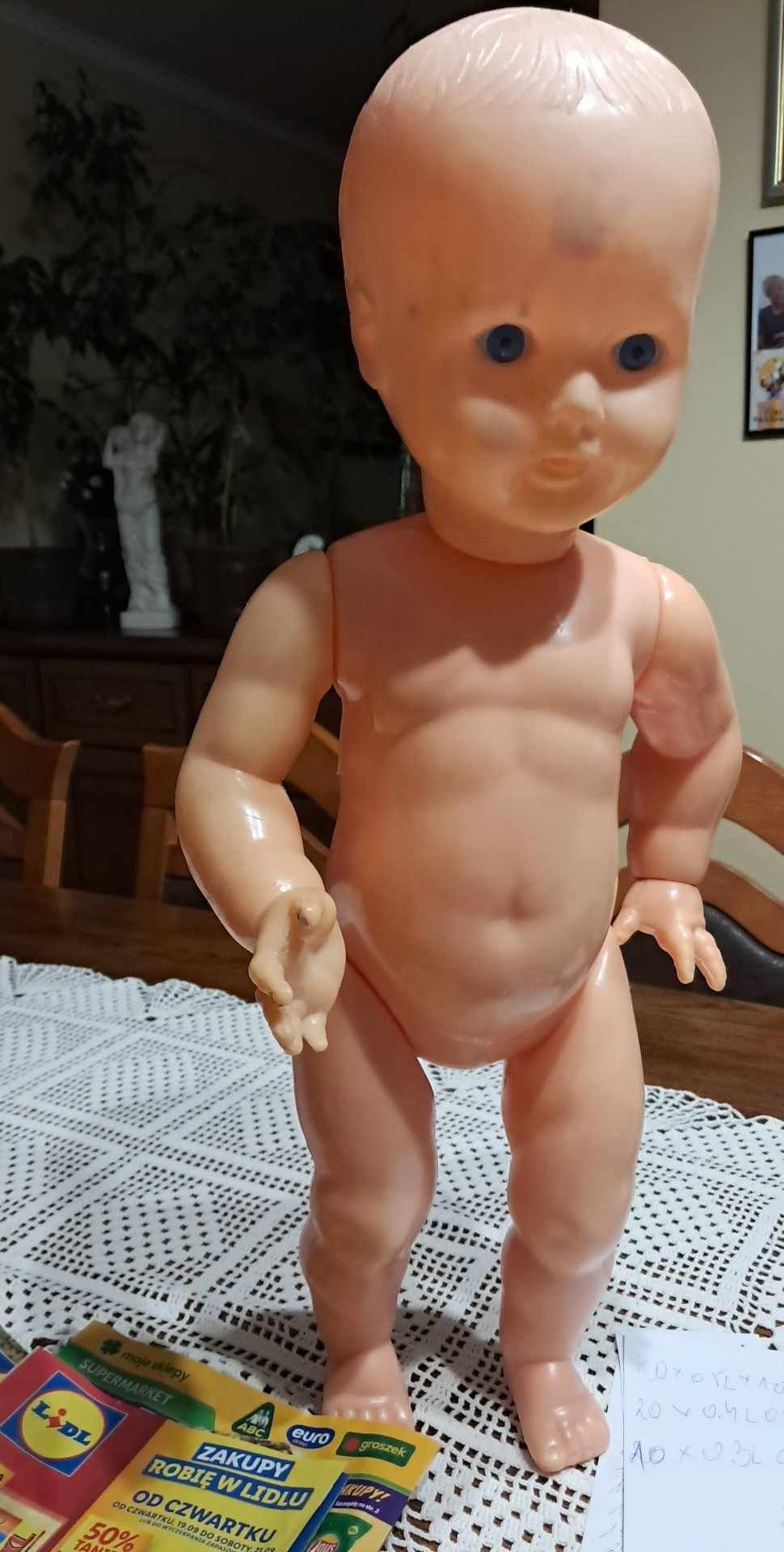 Lalka bobas dziecko PRL