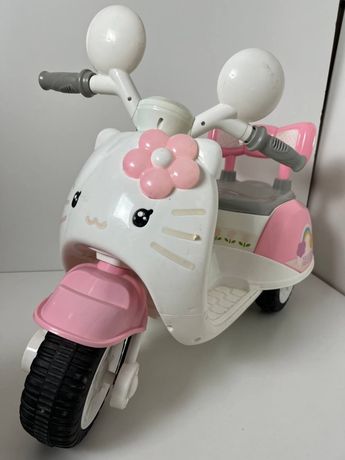 Детский электромотоцикл hello kitty, розовый