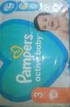 Pieluchy Pampers active baby 3 90 sztuk