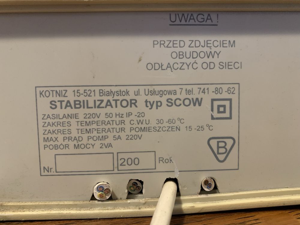 Sterownik kotła gazowego analogowy „Ideal”