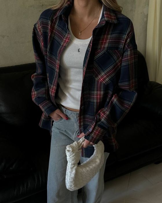 Рубашка в колетку