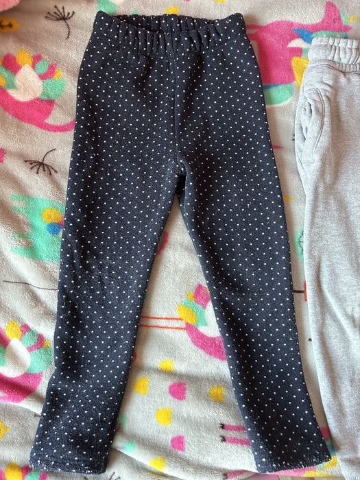 Лосини та штани на флісі на міху 3 пари на 3-5 років