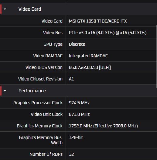 MSI GeForce GTX 1050 ti 4G OC