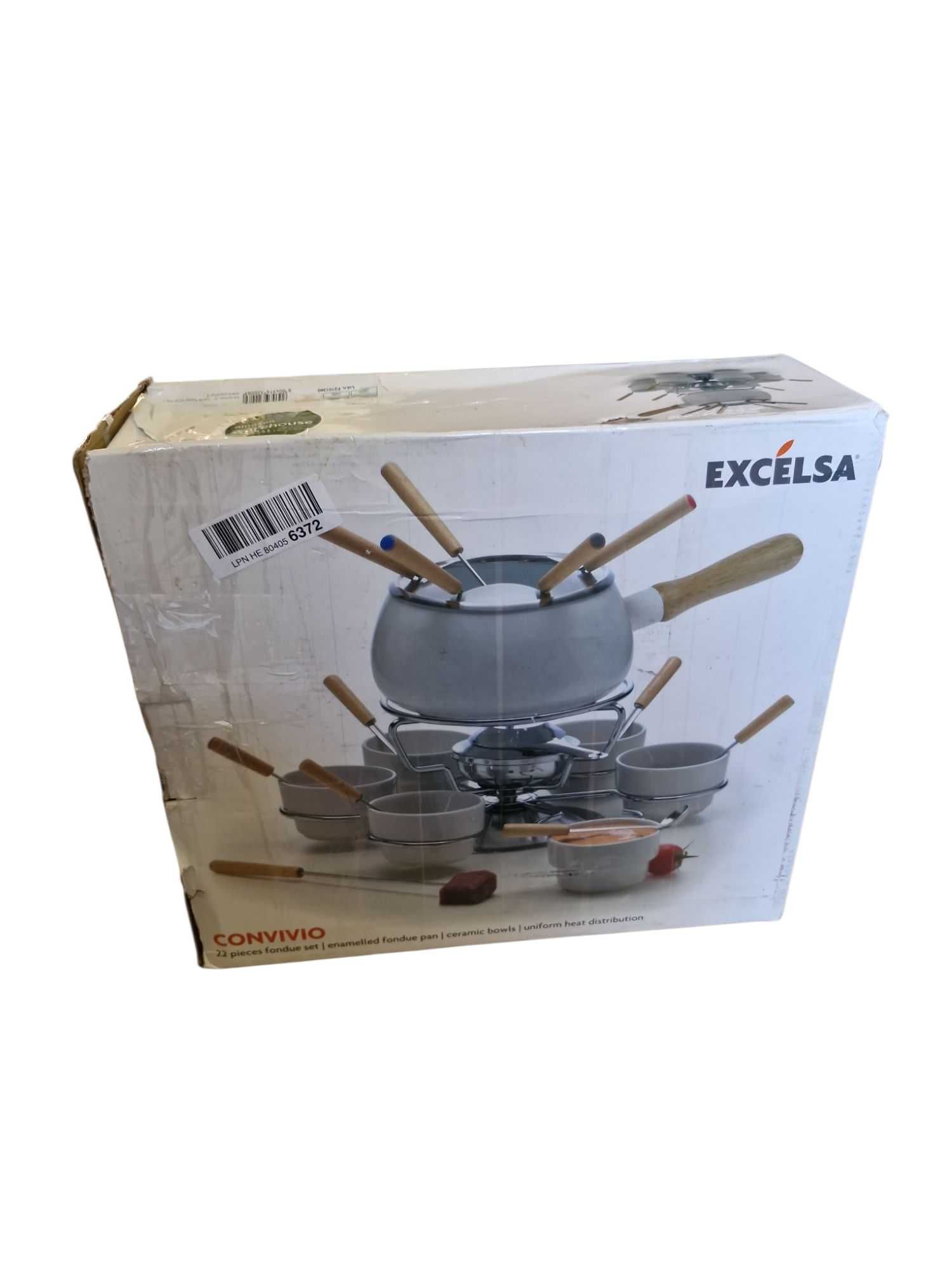 Excelsa biały zestaw do fondue