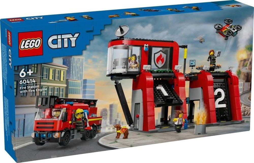 LEGO(R) CITY 60414 Remiza strażacka z wozem LEGO(R) pudełko,540x282