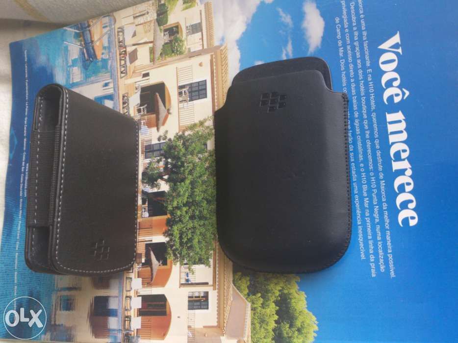 Capas, Bolsas pele originais para Blackberry novoas a estrear