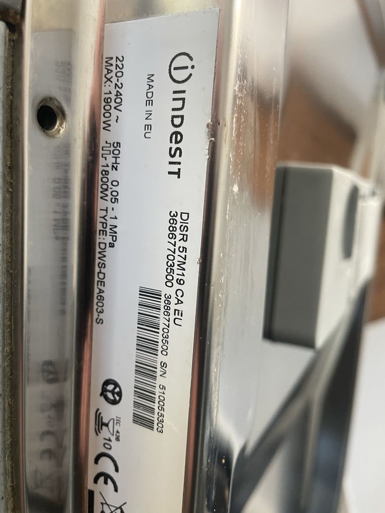 Zmywarka do zabudowy 45 INDESIT DWS-DEA603- S
