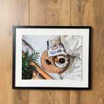 Plakat obraz zdjęcie kawa poranek w łóżku 30x40 cm format A3