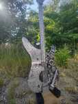 Gitara z metalu rękodzieło rzeźba na zamówienie