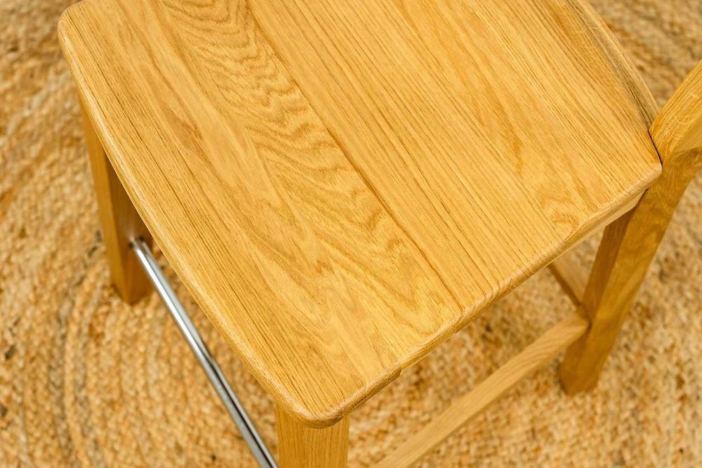 Krzesło dębowe barowe hoker z drewna dębowegо, drewniane krzesła