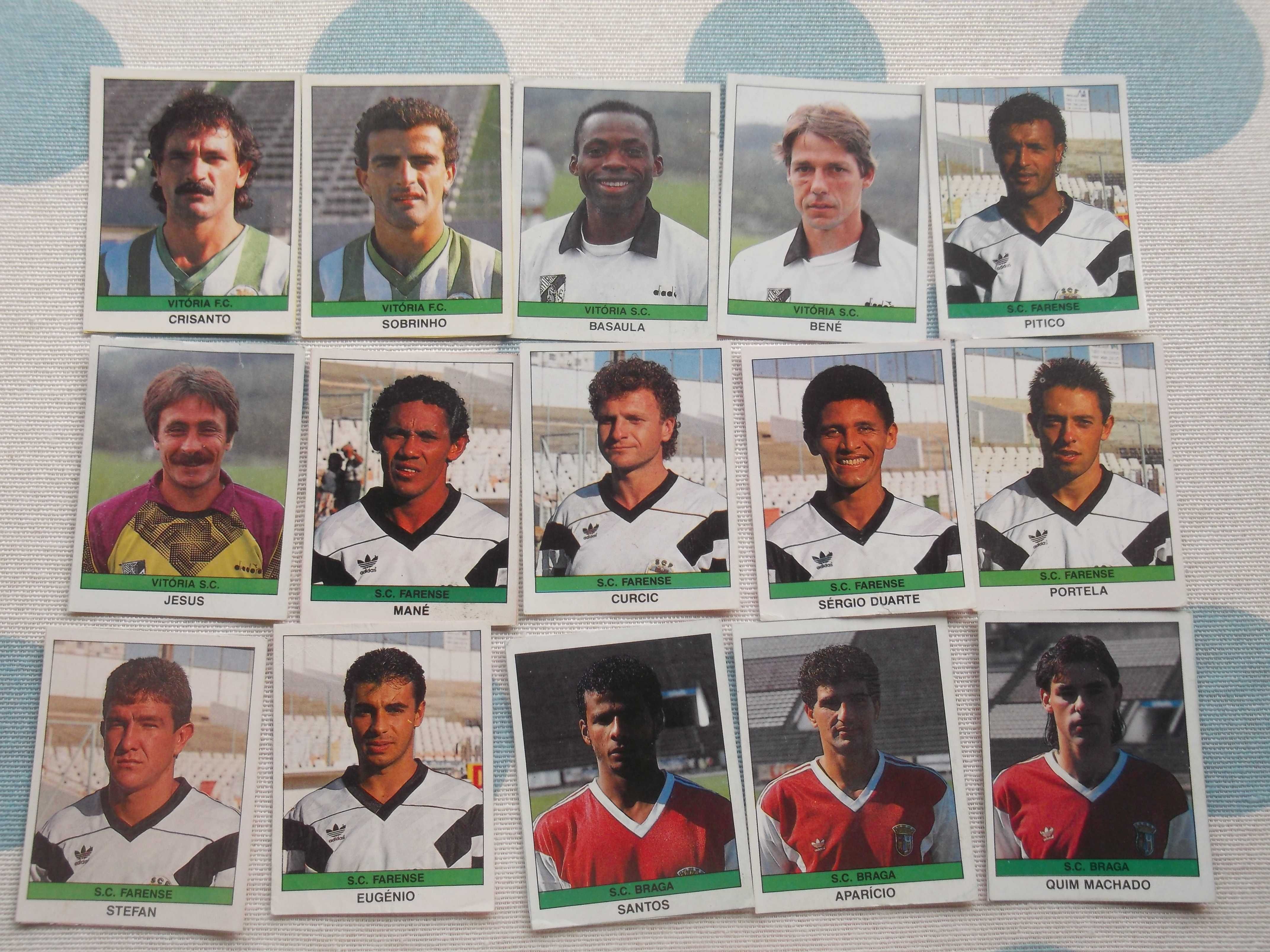 Cromos recuperados da 1ª caderneta em Portugal de 1991 da panini