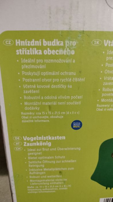 Budka lęgowa dla małych ptaków