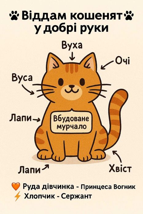 Віддам в добрі руки (безкоштовно)