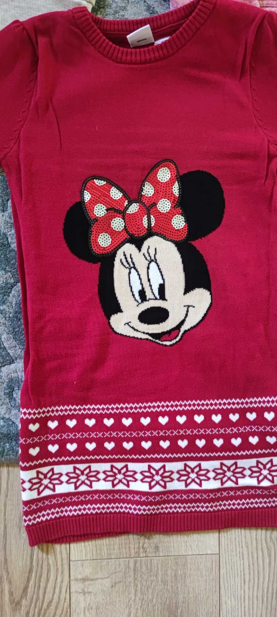 Jak nowa 128 Minnie bluza dla dziewczynki