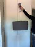 Luminária IKEA cinza