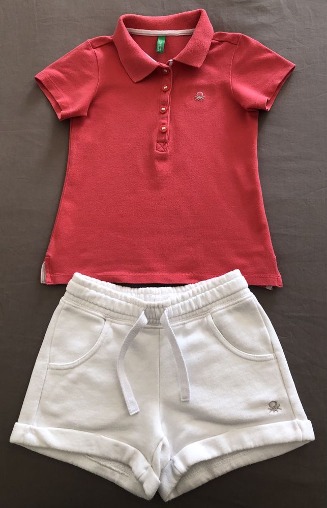 Polo Benetton, tamanho 3/4 anos