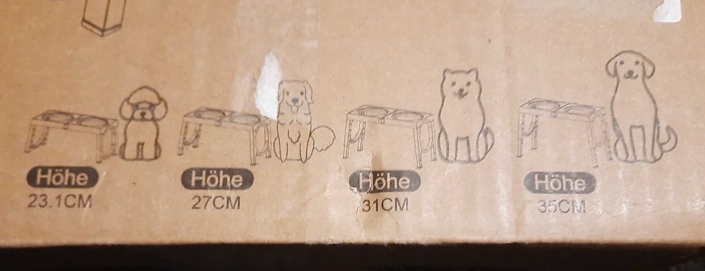 Podwyższona miska dla psów