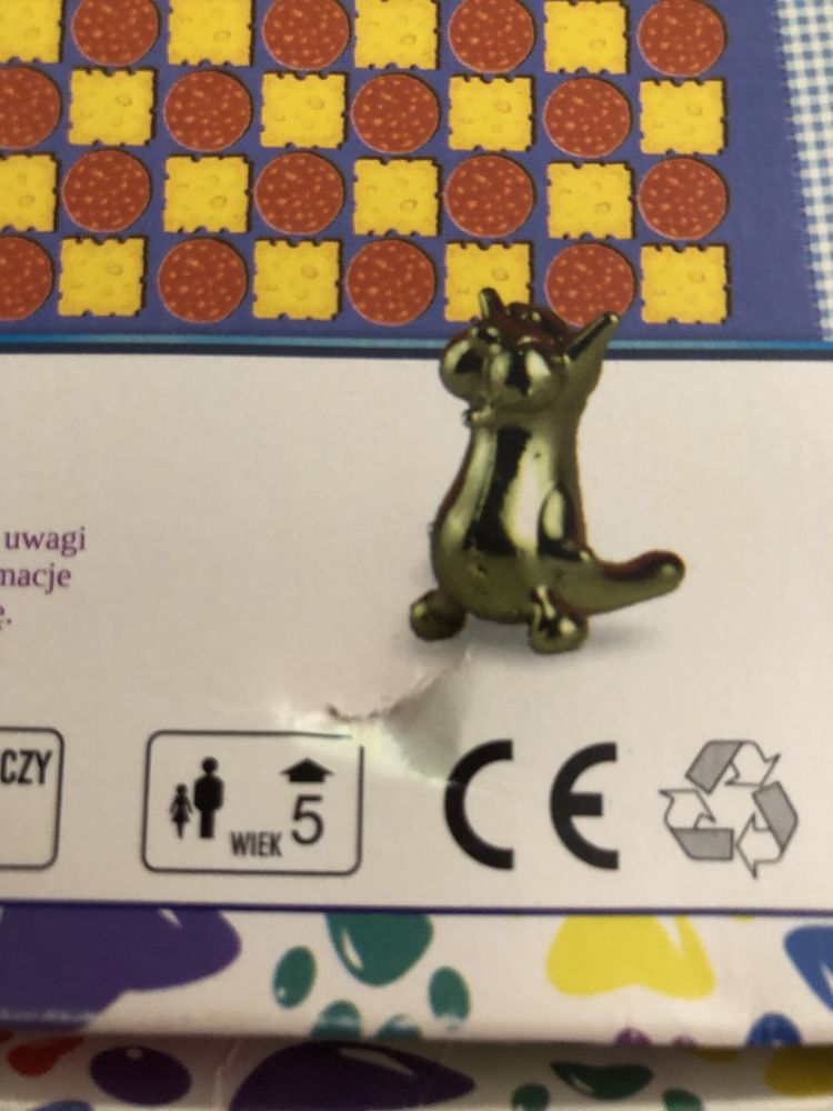 Gra planszowa Koty i mysz z metalowymi figurkami