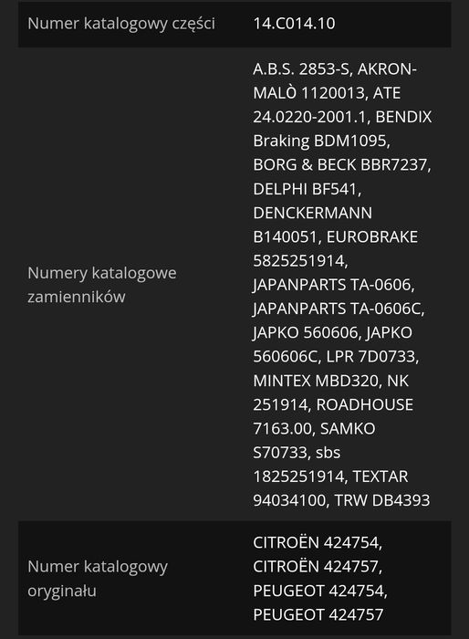 ZESTAW :Brembo 14.C014.10 Bęben hamulcowy +  Zestaw łożysk koła.