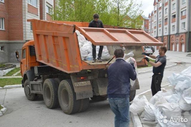 Вывоз строительного мусора ЗИЛ, КамАЗ, грузчики, экскаватор
