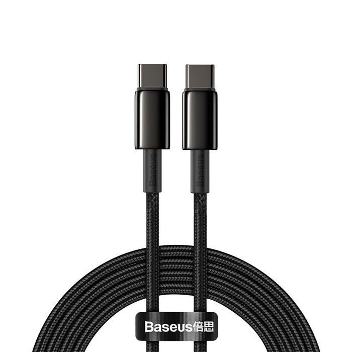 Baseus kabel USB C - USB C szybkie ładowanie 100W 5A 2m czarny