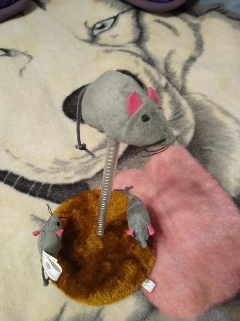 Stojak zabawka dla kota z myszkami Trixie