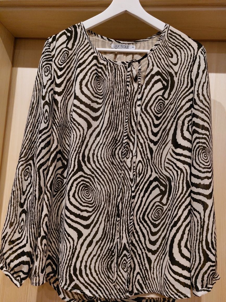 Bluzka elegancka zebra