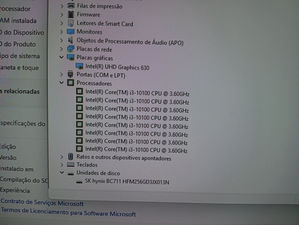 Computador comprado e maio 2022 HP Prodesk 400 G7 SFF I3 10th Generati