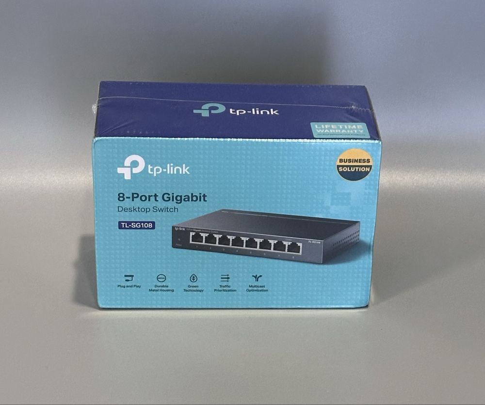 Switch TP-LINK TL-SG108 8xLAN Nowy Zalakowany Polecam